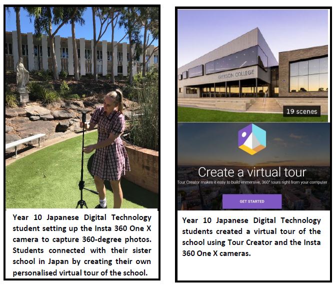 School Story Virtual Reality at Gleeson College, South Australia CSER STEM Professional